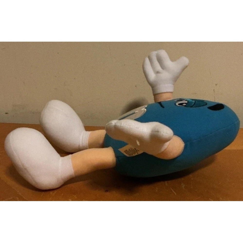 Mars Candy M&M 10" Wire Posable Stuffed Plush Blue M&M Character - Picture 4 of 6